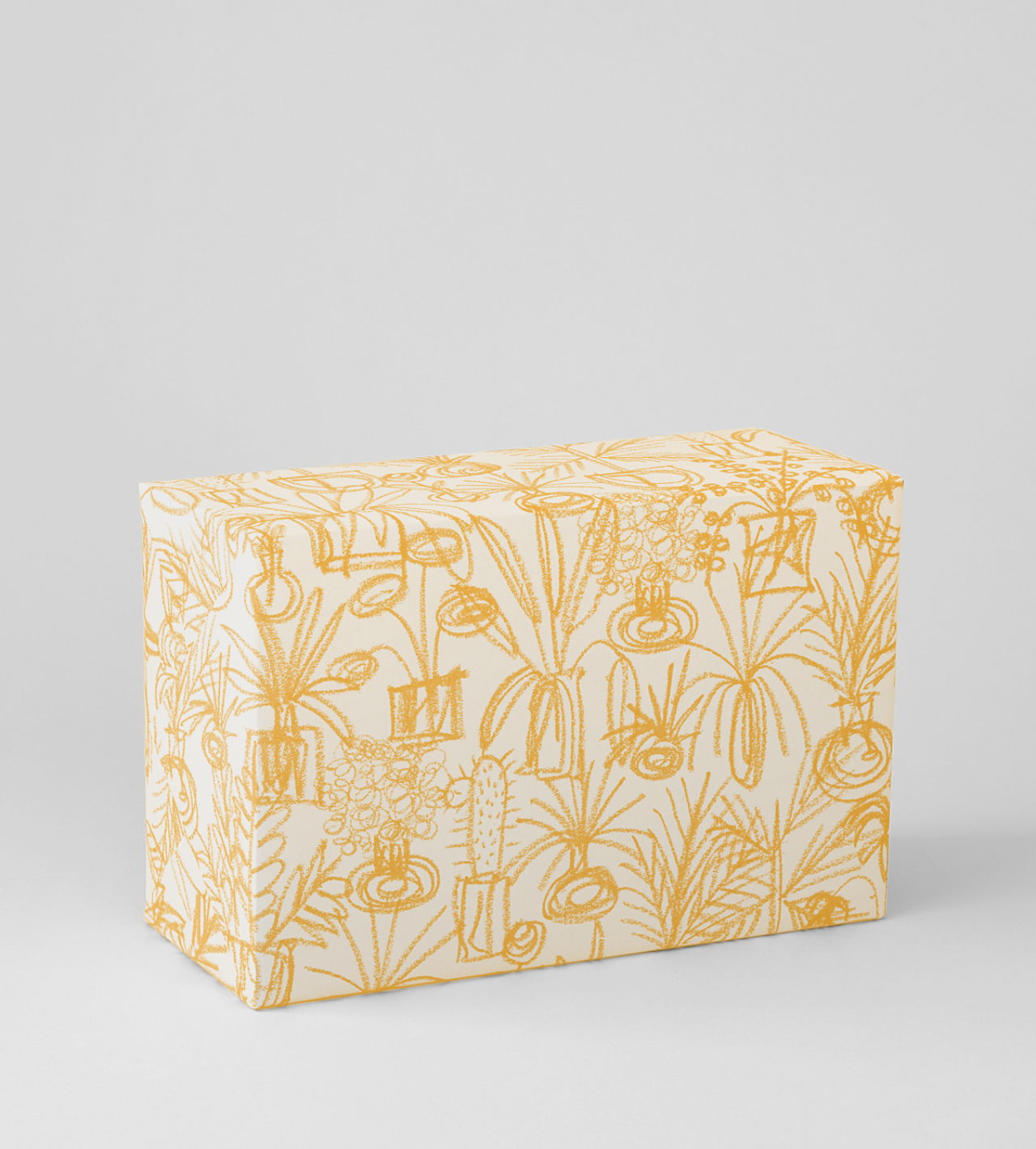 Plants Yellow Wrapping Paper Wrap